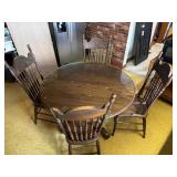 4 ft Oak Table with 4 Chairs