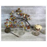 Vintage Glass Grinder, Insulator, Chicken