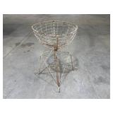 Antique Wire and Iron Garden Plant Stand