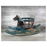 Wood aged Rocking Horse Hand Made