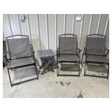 Folding Chairs, Table