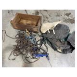 Various Horse Tack, Blankets, Wood Box
