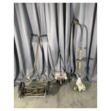 Reel Mower, Ryobi Trimmer, Cultivator Head