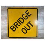 Bridge Out Sign