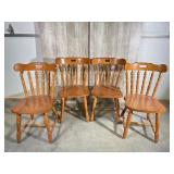 Set Of 4 Wooden Chairs
