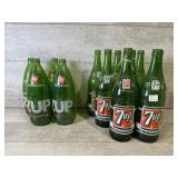 Glass 7up Collector Bottles