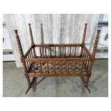 Wooden Rocking Crib