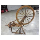 Vintage Wood Spinning Wheel
