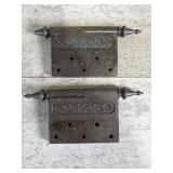 Victorian-style Cast Iron door hinges