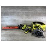 Ryobi One+ Circular Saw, Hedge Trimmer, Charger