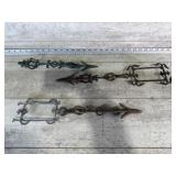 (3) Cast Iron Lightning Rod Finial