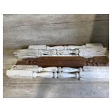 Vintage Wood Rails and Table Pieces