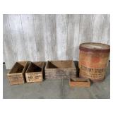 Various Branded Wooden Boxes
