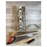 Levels, hand saws