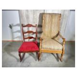 Vintage Wooden Rocking Chairs (2)