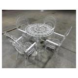 Outdoor Metal Patio Table & 4 Chairs