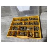 Case of brass fittings