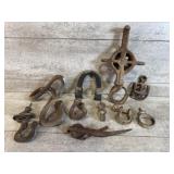 Rustic Hooks, Pulleys, Clevis