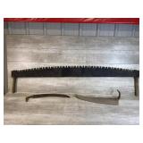Two-Man Crosscut Logging Saw, Scythe
