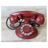 Metal 1930's Red Rotary Phone