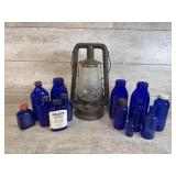 Cobalt Blue Glass Bottles, Supreme Lantern