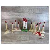 Vintage Electric Blow Mold Christmas Candles