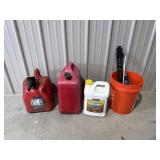 Gas Cans, Weed & Feed, Bucket