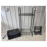 Wire Shelving, Wood Shelf, Grill