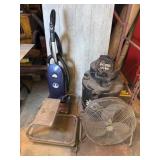 Shop Vac, Fan, Rolling Stool, Vacuum