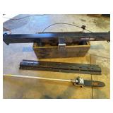 Reese truck hitch, Tanaka saw, wooden box