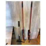 Shop brushes and window cleaner