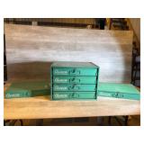 Au-ve-co Slide Rack Cabinets With Contents