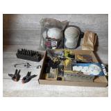 Knee Pads, Metal brackets, Clamps, and