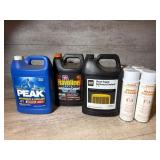 Peak, Havoline, CAT Antifreeze and Brake Cleaner