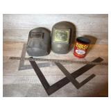 Welding Mask, Nails, Rulers