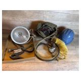 Air hose and hard hat