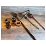 Pipe threader, pipe reamer, ratcheting pipe, p