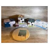 Light Fixtures, Wood Round Panel, Grab Bar