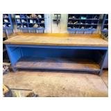 Metal Work Bench With Wood Top