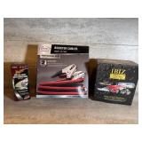 Booster Cables, Car Detailing Supplies