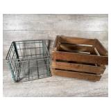 Wooden and metal crate