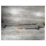 Magnetic pick up tools, belt tension gauge