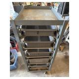 Storage cabinet on wheels