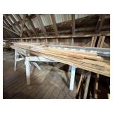 Lumber On Saw Horses
