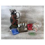 Golf Balls, Tees, Golf Bag Phone