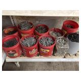 Containers Full Of Screws And Nails
