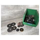 Sanding drums, cut-off wheels