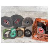 Masonry cutoff blades, grinding wheels