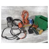 Extension cords, lights