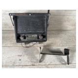 Tractor radio with bracket